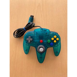 ニンテンドウ64(NINTENDO 64)のニンテンドー64 コントローラー クリアブルー(家庭用ゲーム機本体)