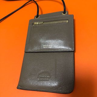 爆売り! ラルコバレーノ スマートWショルダーウォレット グレー