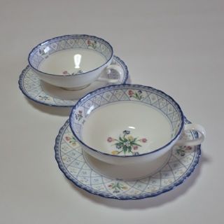 ノリタケ(Noritake)のノリタケ ボーンチャイナ　ティーカップ&ソーサー ペア　(グラス/カップ)