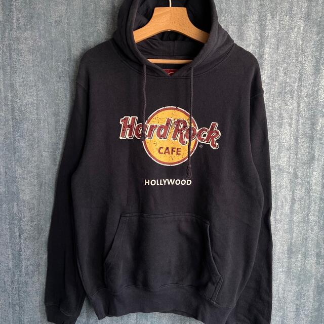 ROCK HARD(ロックハード)のHard Rock CAFE プルオーバーパーカー　HOLLYWOOD メンズのトップス(パーカー)の商品写真