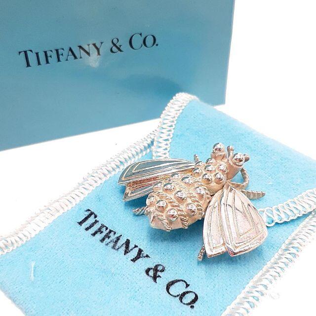 Tiffany & Co.(ティファニー)の美品 ティファニー ブローチ 蜂モチーフ シルバー 01-21112612 レディースのアクセサリー(ブローチ/コサージュ)の商品写真