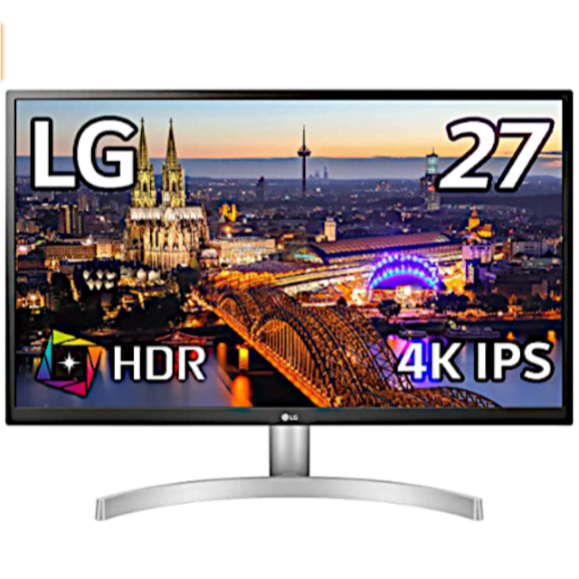 LG 27UK650-W 27インチ モニター 4K HDR対応 美品