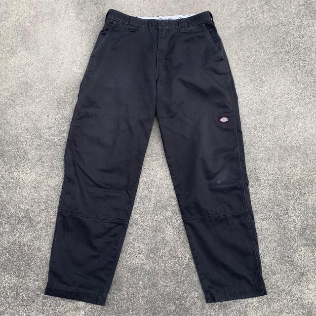 Dickies ディッキーズ ダブルニー ワイド 3ステッチ ブラック