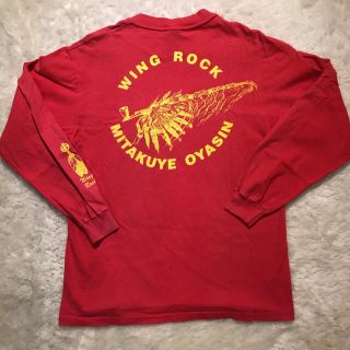 ゴローズ(goro's)の入手困難　レア　初期　ウイングロック　ロング　Tシャツ　赤　M   (Tシャツ/カットソー(半袖/袖なし))