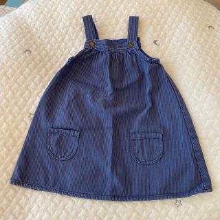 プチバトー(PETIT BATEAU)のくまくま様3点おまとめ　PETIT BATEAU デニムジャンパースカート18m(スカート)