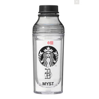 スターバックスコーヒー(Starbucks Coffee)のダブルウォールサニーボトルブラック FRGMT MYST 473ml✖️6(タンブラー)