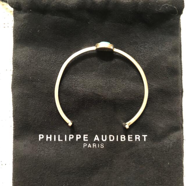 Philippe Audibert(フィリップオーディベール)のフィリップオーディベール　バングル　ターコイズ　シルバー レディースのアクセサリー(ブレスレット/バングル)の商品写真