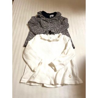 プチバトー(PETIT BATEAU)のプチバトー　カットソー2枚セット(シャツ/カットソー)