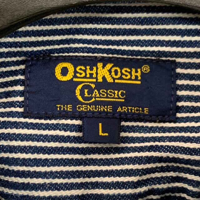 OshKosh(オシュコシュ)の【OshKosh】(オシュコシュ) ストライプ柄ワークシャツ 古着 メンズのトップス(シャツ)の商品写真