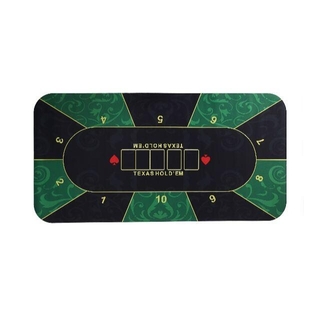 ポーカーマット　ラバーフォームカジノマット　120×60cm グリーン(トランプ/UNO)