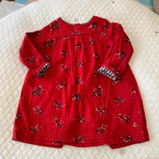 プチバトー(PETIT BATEAU)のPETIT BATEAU 花柄ワンピース 24m(ワンピース)