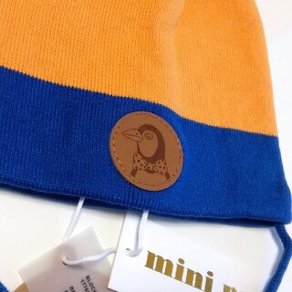 コドモビームス(こども ビームス)の新品 MINI RODINI ミニロディーニ　カラーブロックニット帽 44/46(帽子)