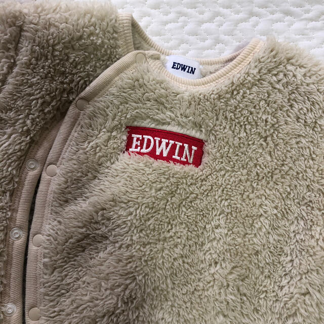 EDWIN(エドウィン)のボア　ロンパース　カバーオール キッズ/ベビー/マタニティのベビー服(~85cm)(カバーオール)の商品写真