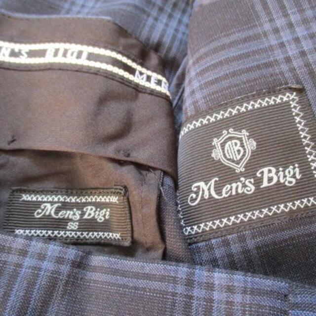 MEN'S BIGI(メンズビギ)のメンズビギ MENS BIGI ネイビー 紺 スーツ SS 美品 春夏 メンズのスーツ(セットアップ)の商品写真