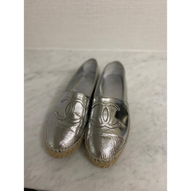 早い者勝ち❤️最終値下げ!CHANEL エスパドリーユ シルバー 35