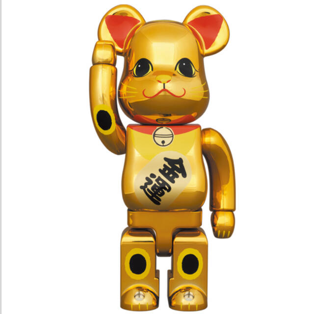 medicomtoyBE@RBRICK 招き猫 金運 金メッキ 参 400％