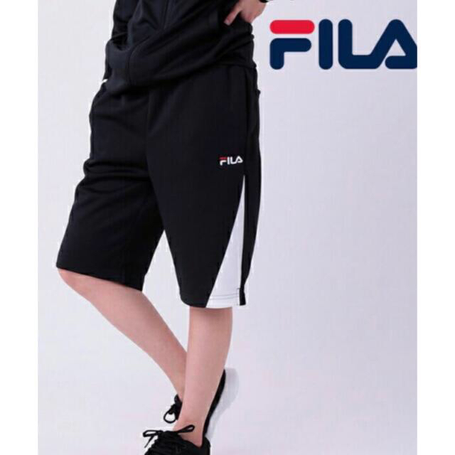 FILA(フィラ)の【2枚おまとめお取置き】新品タグ付6LレディースFILAハーフパンツジャージ紺白 レディースのパンツ(ハーフパンツ)の商品写真