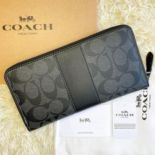 COACH(コーチ)の新品未使用✨ コーチ 長財布 シグネチャー PVC ブラックスモーク 黒  レディースのファッション小物(財布)の商品写真