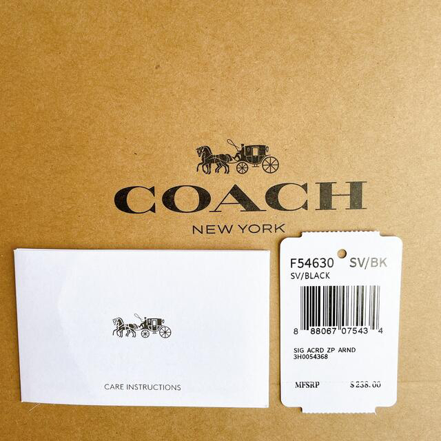 COACH(コーチ)の新品未使用✨ コーチ 長財布 シグネチャー PVC ブラックスモーク 黒  レディースのファッション小物(財布)の商品写真