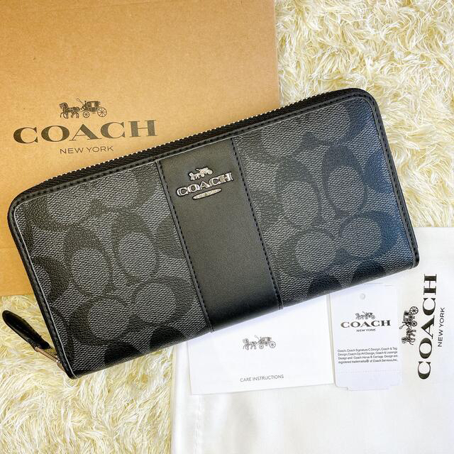 COACH - 新品未使用✨ コーチ 長財布 シグネチャー PVC ブラック