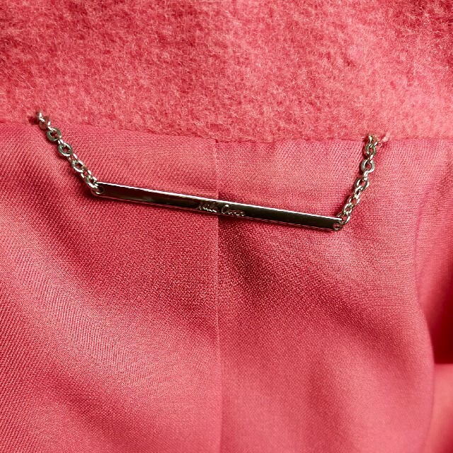 Mila Owen(ミラオーウェン)のミラオーウェン　チェスターコート　ピンク　サイズ0 レディースのジャケット/アウター(チェスターコート)の商品写真