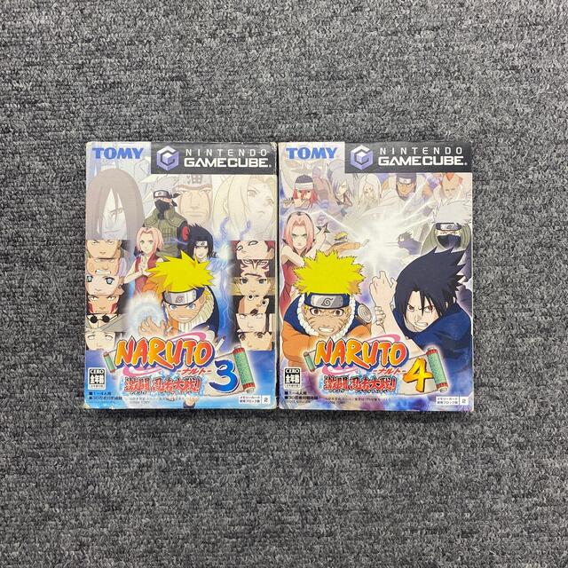 ニンテンドーゲームキューブ(ニンテンドーゲームキューブ)のNARUTO 激闘忍者大戦3と４ エンタメ/ホビーのゲームソフト/ゲーム機本体(携帯用ゲームソフト)の商品写真