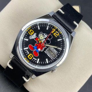 SEIKO ヴィンテージ アンティーク ディズニー ミッキー 腕時計 自動