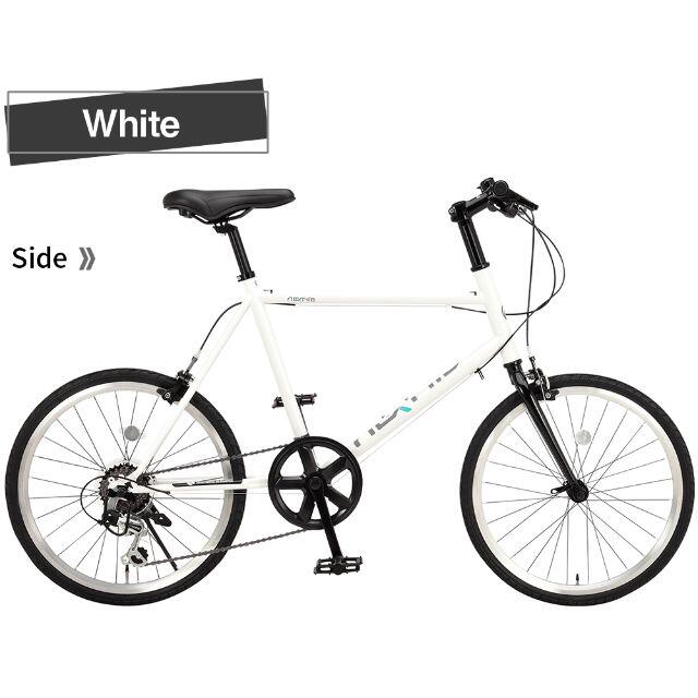 訳あり品 NEXTYLE ミニベロ 小径自転車 ホワイト 57857クイックリリース式