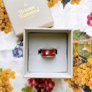 ヴィヴィアンウエストウッド(Vivienne Westwood)のヴィヴィアン 廃盤のキングリング　Mサイズ　赤(リング(指輪))