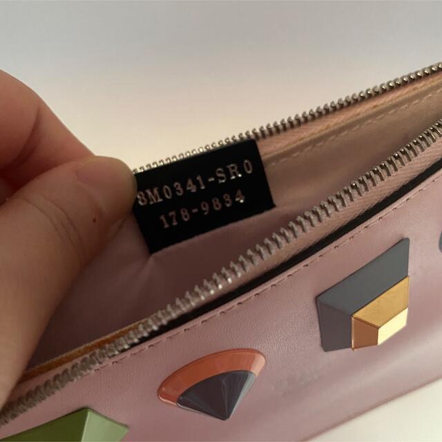 Fendiフェンディ レザー ポーチ スタッズ ピンク | livro.funcionalink