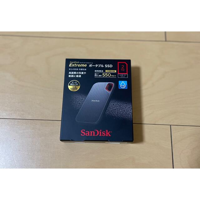 スマホ/家電/カメラ送料込 SanDisk ポータブルSSD 2TB  SDSSDE60-2T00