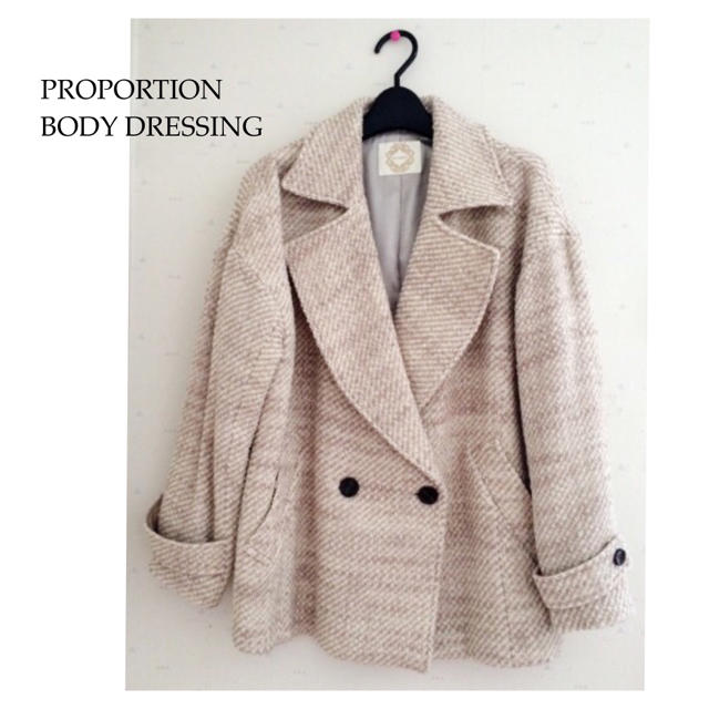 PROPORTION BODY DRESSING(プロポーションボディドレッシング)のプロポ ミディアム丈コート レディースのジャケット/アウター(ピーコート)の商品写真