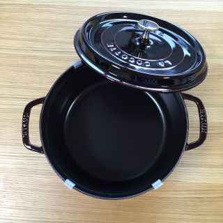 ストウブ(STAUB)のSTAUB ストウブ 24 ラウンド オーベルジン(鍋/フライパン)