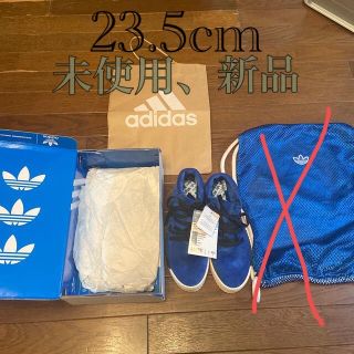 アディダス(adidas)のadidas靴！新品23.5cm青色(スニーカー)