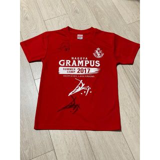 名古屋グランパス　2018年メンバーサイン入りTシャツ　140cm(記念品/関連グッズ)