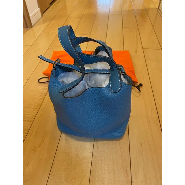 Hermes(エルメス)の※ここさま専用※ エルメス　ピコタン　PM ブルージーン　美品 レディースのバッグ(ハンドバッグ)の商品写真