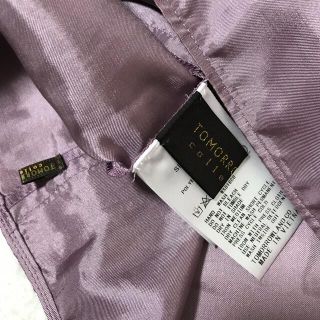 「トゥモローランド グロッシーポリエステル ボウタイ ブラウス