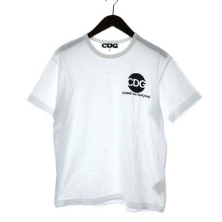 コムデギャルソン(COMME des GARCONS)のコムデギャルソン CDG AD2019 CIRCLE TEE カットソー L 白(Tシャツ/カットソー(半袖/袖なし))