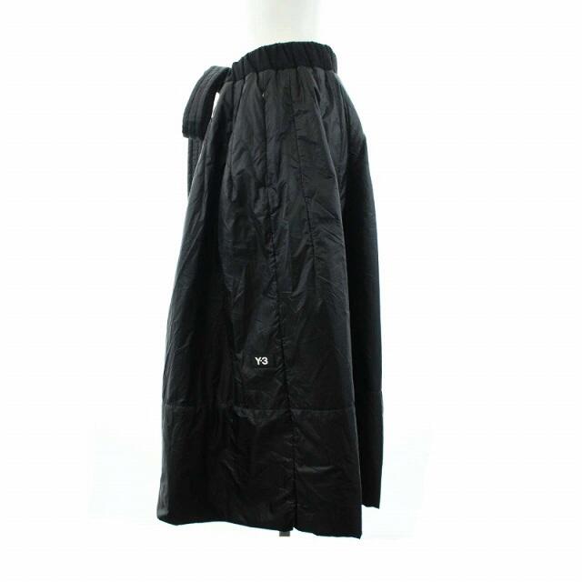 Y-3(ワイスリー)のワイスリー アディダス ヨウジヤマモト パデッドスカート 中綿 ロング S 黒 レディースのスカート(ロングスカート)の商品写真