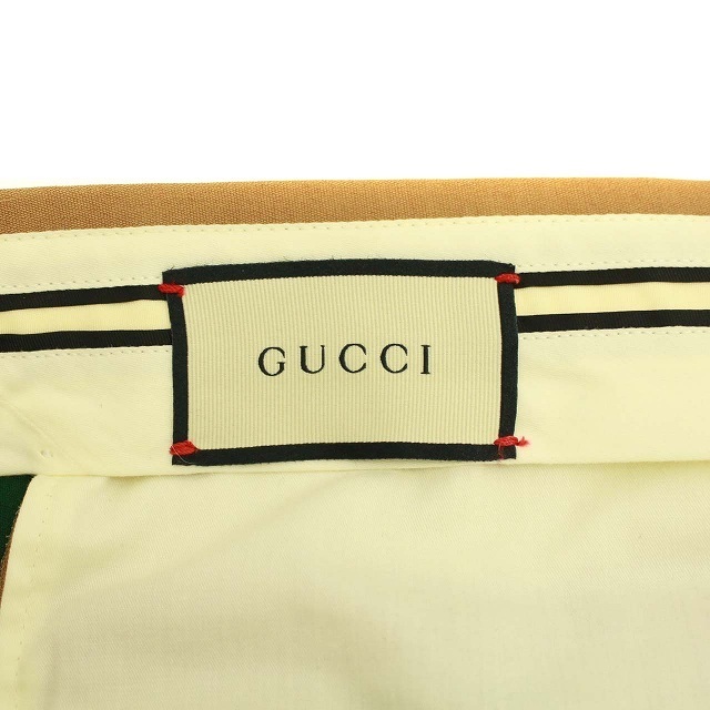 Gucci(グッチ)のグッチ シェリーライン パンツ スラックス ロールアップ 7-48R ベージュ メンズのパンツ(スラックス)の商品写真