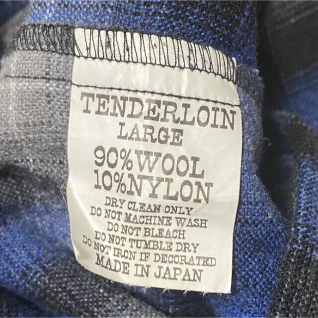 TENDERLOIN(テンダーロイン)のキムタク着TENDERLOIN テンダーロインT-WOOLチェックウールシャツL メンズのトップス(シャツ)の商品写真