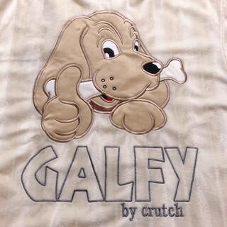 90s ガルフィー GALFY Tシャツ ビッグロゴ 刺繍 CRUTCH 豹柄