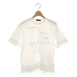 ドゥロワー(Drawer)のドゥロワー Drawer Tシャツ カットソー 半袖 ロゴ 1 白 ホワイト(カットソー(半袖/袖なし))