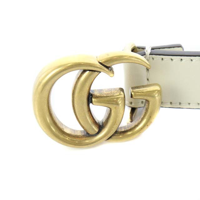 Gucci(グッチ)のグッチ レザー ベルト（ダブルG バックル） ダブルGバックル 75・30 レディースのファッション小物(ベルト)の商品写真