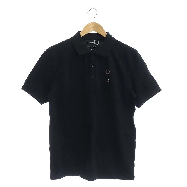 フレッドペリー FRED PERRY ラフシモンズ ポロシャツ M 黒