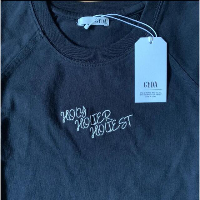 GYDA(ジェイダ)のGYDA HOLYラグラン ロンT ブラック 新品 レディースのトップス(Tシャツ(長袖/七分))の商品写真