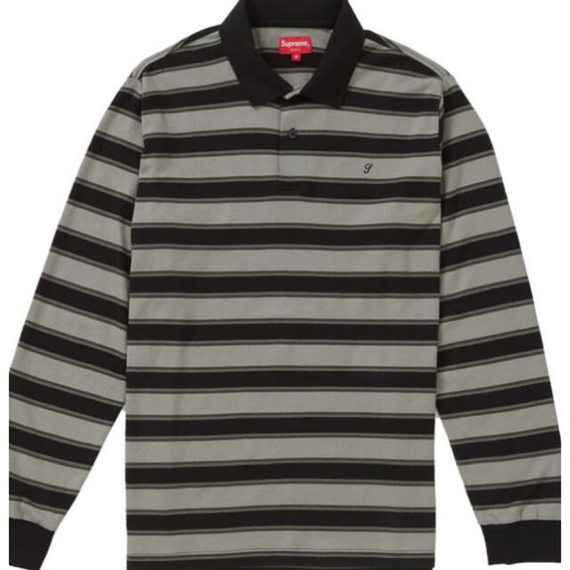 Supreme(シュプリーム)の【L】Supreme Striped L/S Polo 中古　野村訓市 メンズのトップス(ポロシャツ)の商品写真