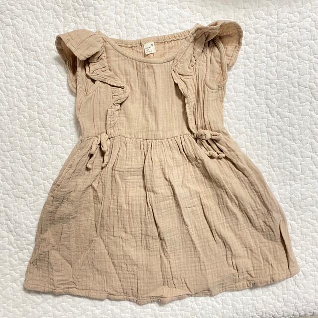 F.O.KIDS(エフオーキッズ)のapres les cours  ワンピース　80  美品 キッズ/ベビー/マタニティのベビー服(~85cm)(ワンピース)の商品写真