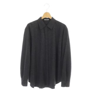 セオリーリュクス(Theory luxe)のセオリーリュクス 19AW ウールシャツ 長袖 40 チャコールグレー(シャツ/ブラウス(長袖/七分))