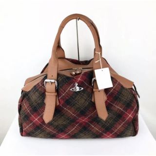 ヴィヴィアンウエストウッド(Vivienne Westwood)の新品 ヴィヴィアンウエストウッド ヤスミン バッグ ボストン チェック オーブ(ハンドバッグ)